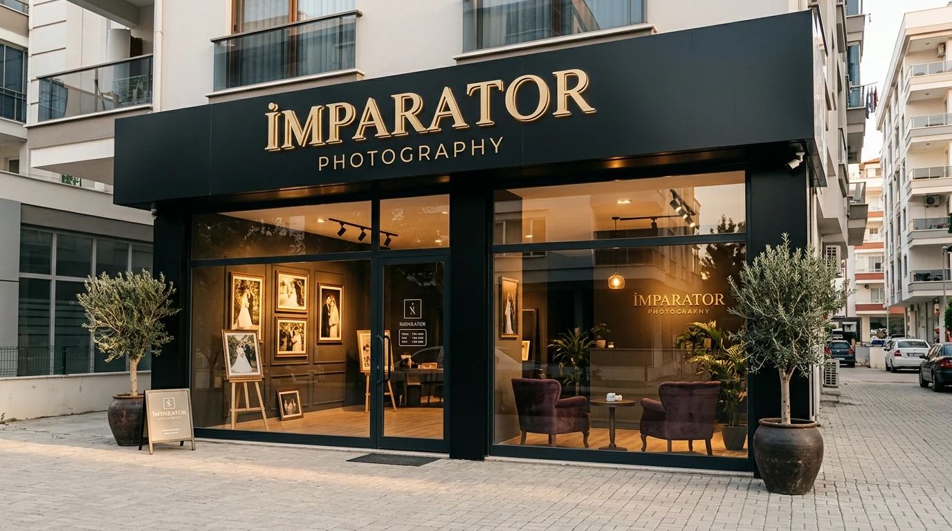 İmparator Photography Yenişehir Stüdyo Girişi ve Tabela